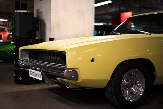 Dodge Charger at a NASCAR event