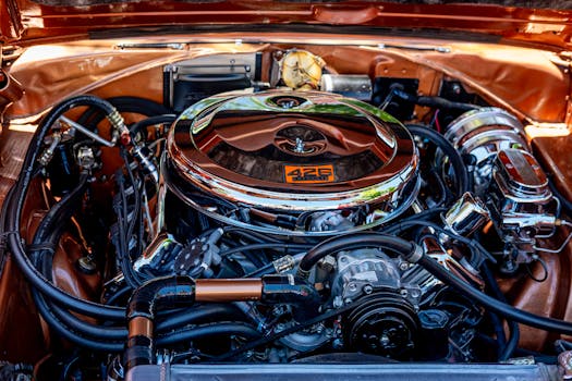 Classic Chrysler model at a car show