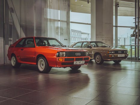 Showroom with classic Chrysler cars